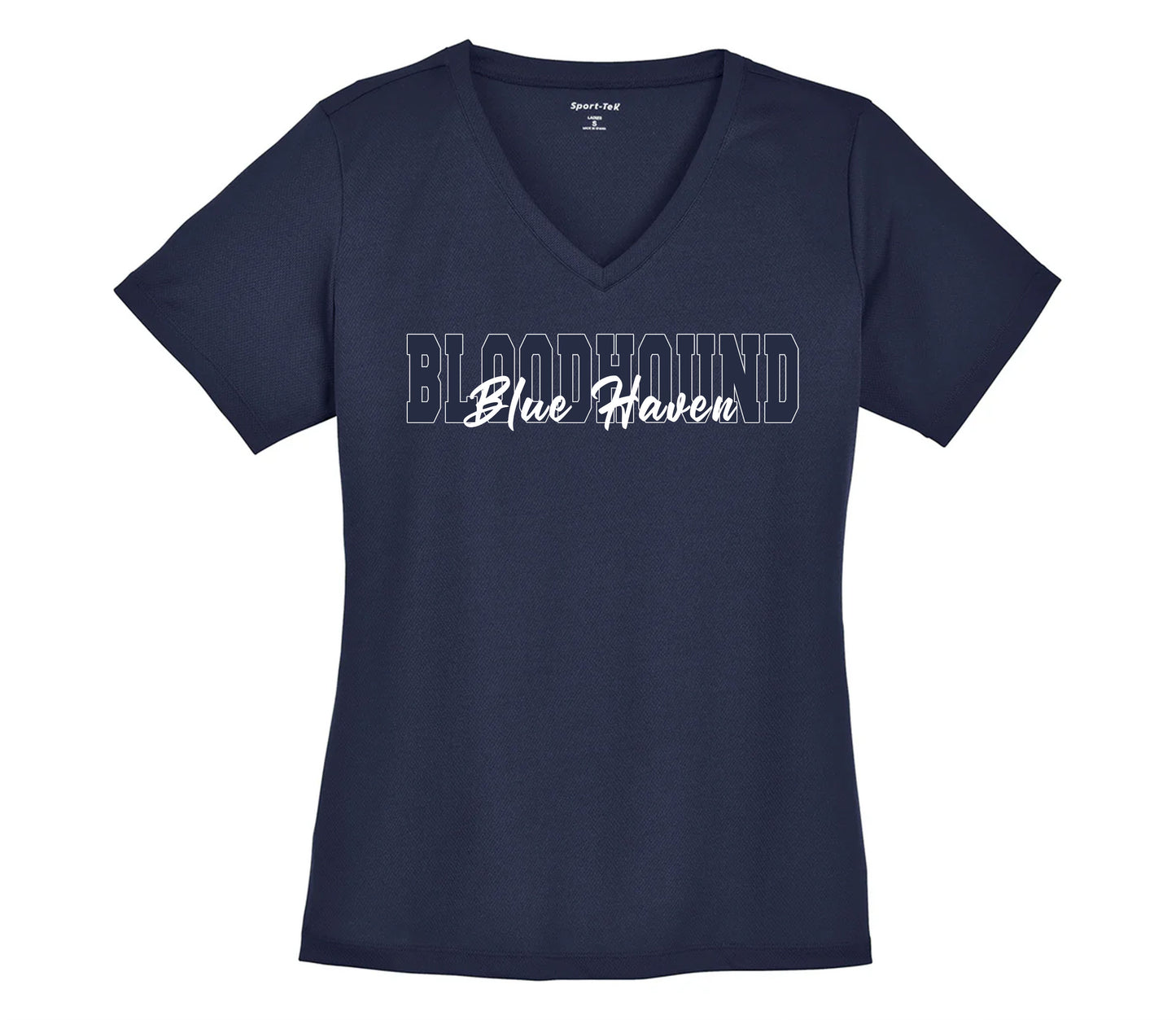 Blue Haven Bloodhound Women's V-Neck t-shirt